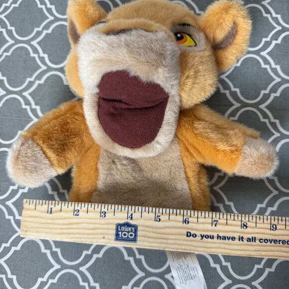 Disney Lion King Simba Hand Puppet Plush Toy Stuffed Animal Kids Pretend Play - Picture 6 of 7